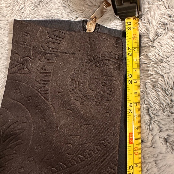 Elisabetta Franchi Black and Navy Paisley Pants - Picture 6 of 7